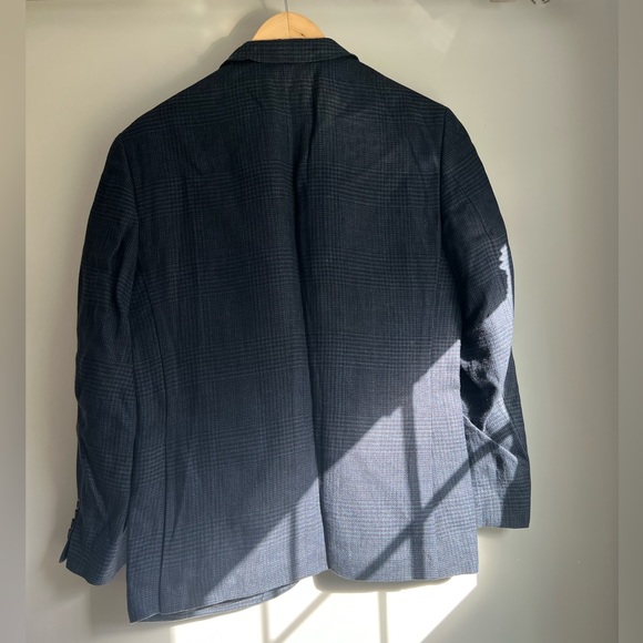 JCrew Blue Mens Glen plaid Blazer 38S - Picture 2 of 5